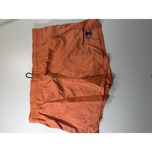 Champion Orange Swim Shorts with Logo Embroidery